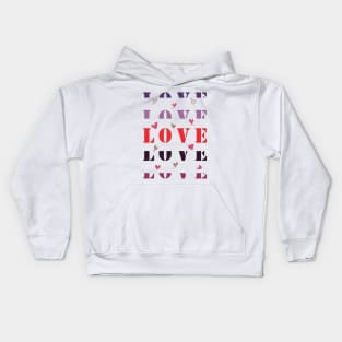 Infinite Love in colors Kids Hoodie